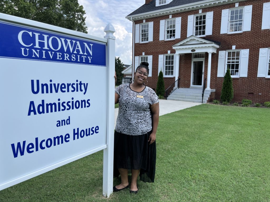 Kela Tillery at Admissions House