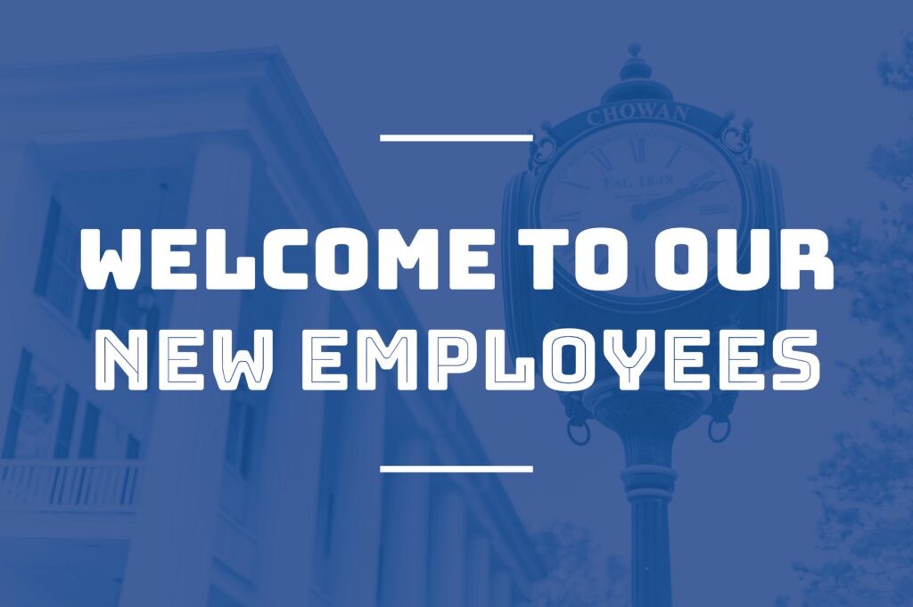 Newly Appointment Employees: Heather Morton, Kayleigh Lance, and Arthur Sutton